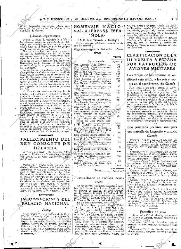 ABC MADRID 04-07-1934 página 16