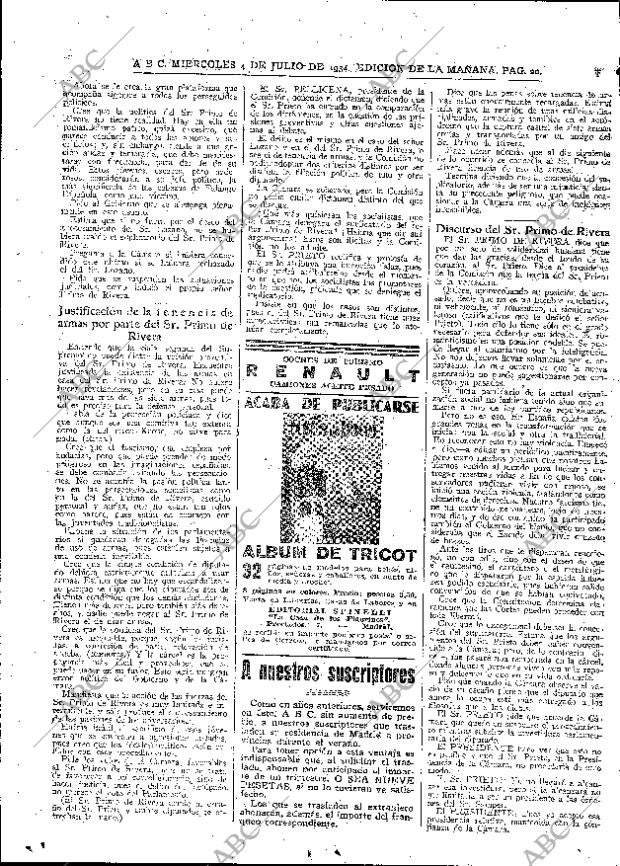 ABC MADRID 04-07-1934 página 20