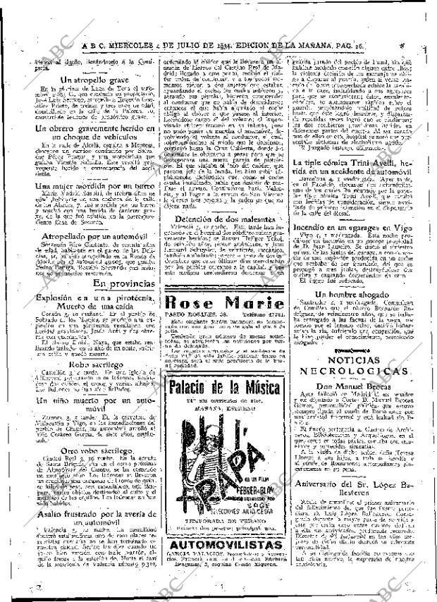 ABC MADRID 04-07-1934 página 26