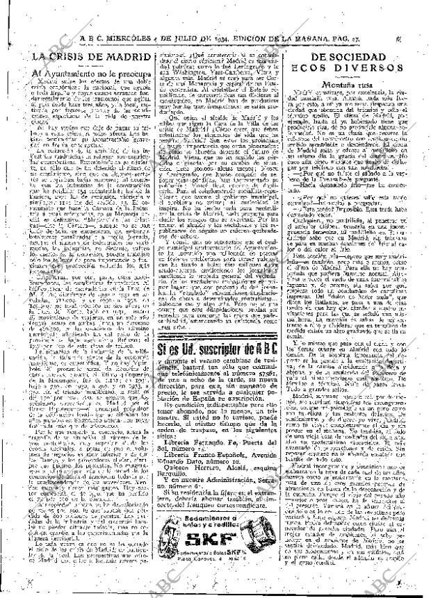 ABC MADRID 04-07-1934 página 27