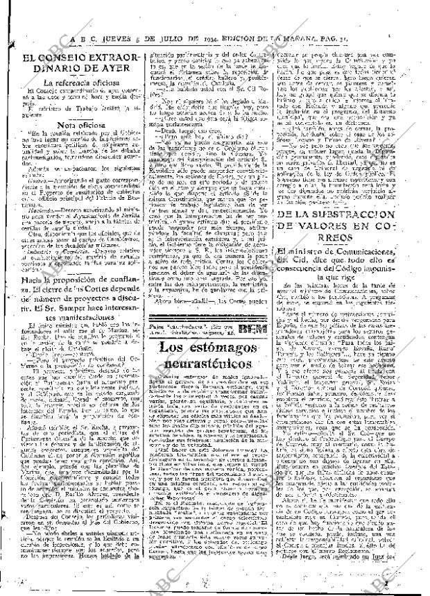 ABC MADRID 05-07-1934 página 31