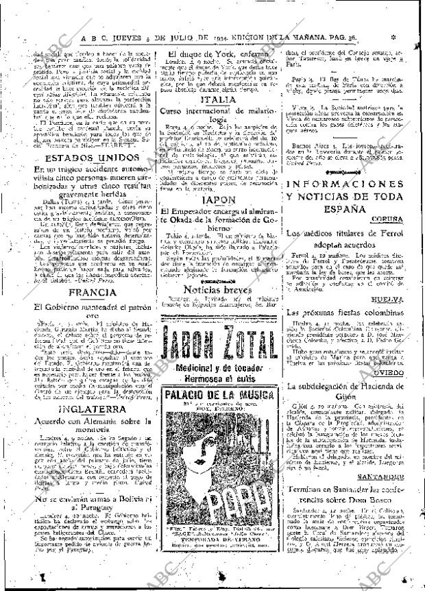 ABC MADRID 05-07-1934 página 36