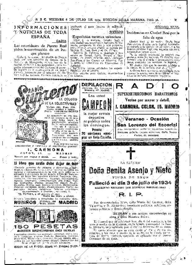 ABC MADRID 06-07-1934 página 36