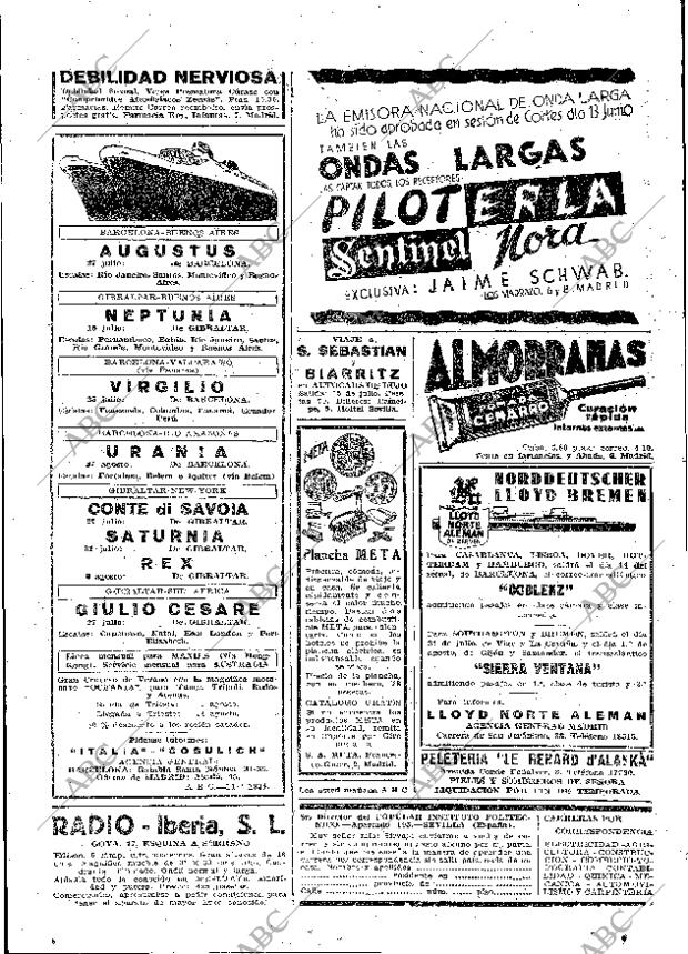 ABC MADRID 11-07-1934 página 2