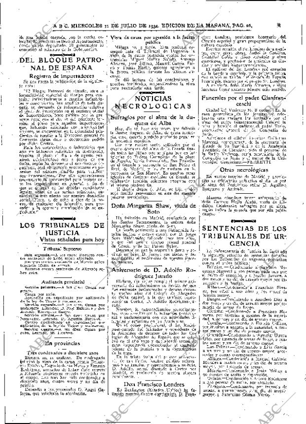 ABC MADRID 11-07-1934 página 26