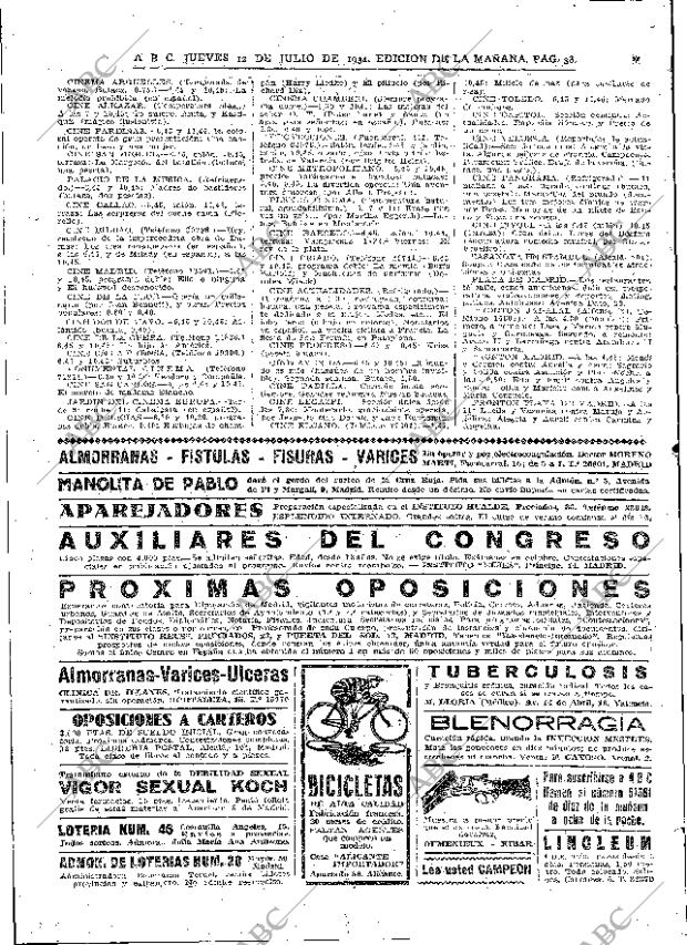 ABC MADRID 12-07-1934 página 38