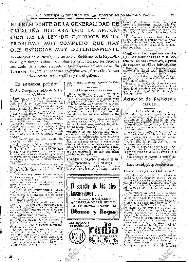 ABC MADRID 13-07-1934 página 23