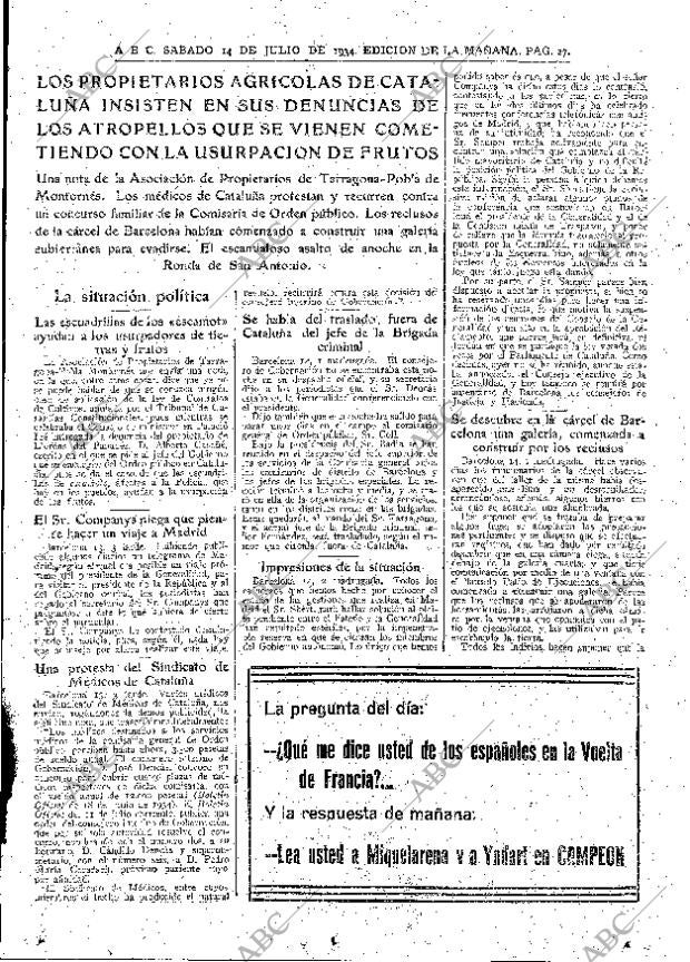ABC MADRID 14-07-1934 página 27