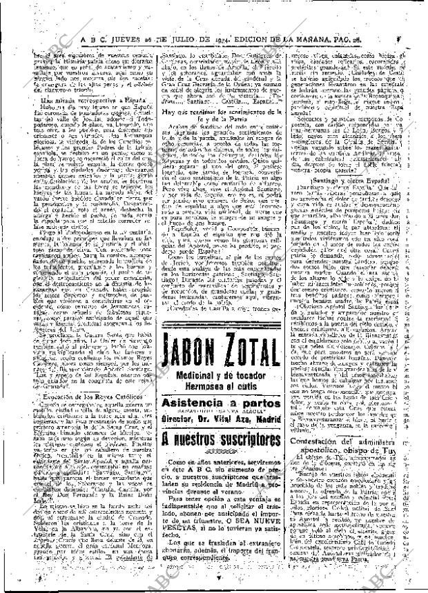 ABC MADRID 26-07-1934 página 28