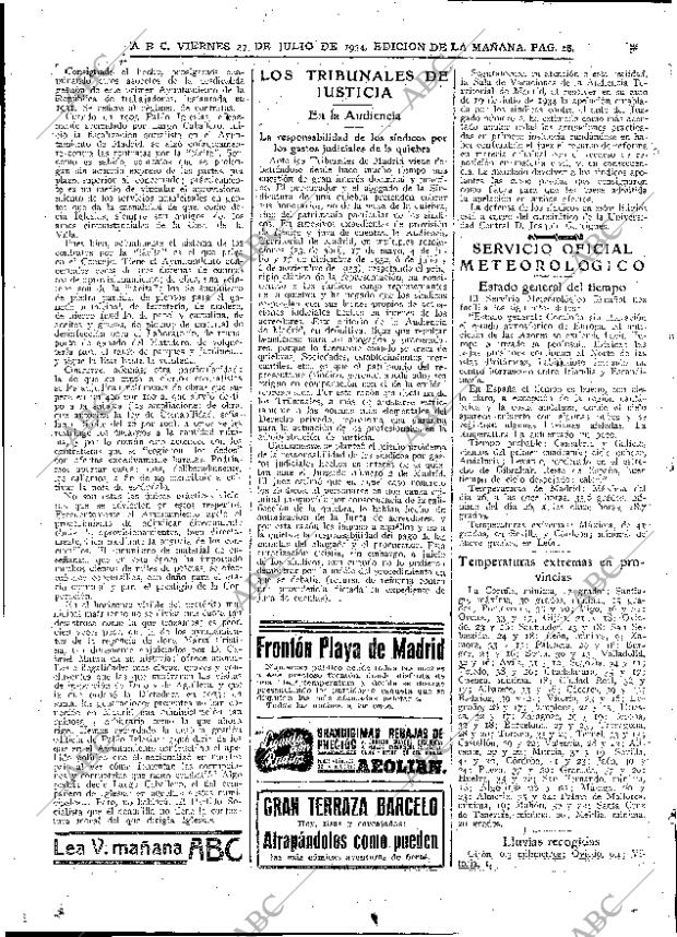 ABC MADRID 27-07-1934 página 18