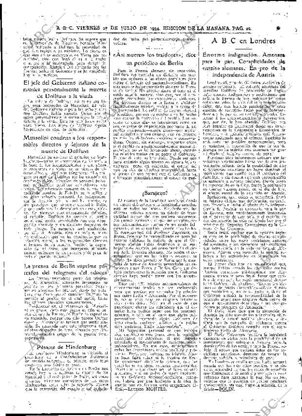 ABC MADRID 27-07-1934 página 22