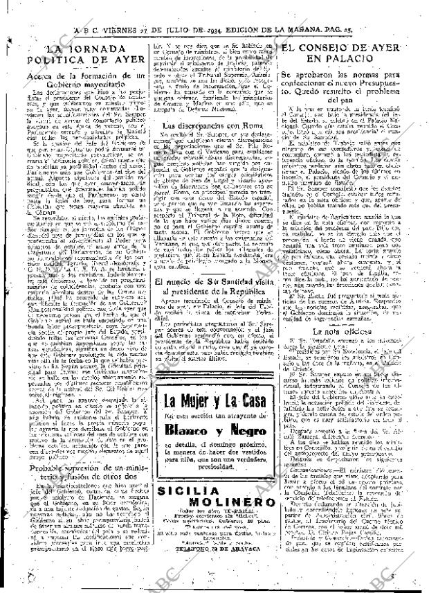 ABC MADRID 27-07-1934 página 25