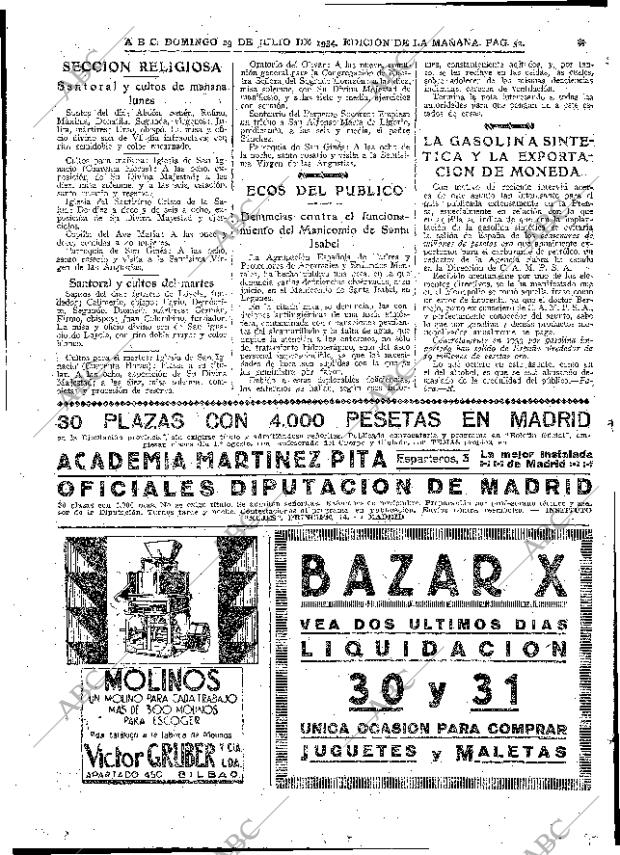 ABC MADRID 29-07-1934 página 46