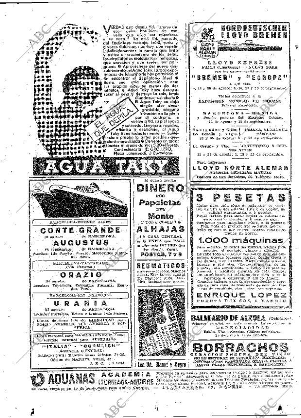 ABC MADRID 04-08-1934 página 2