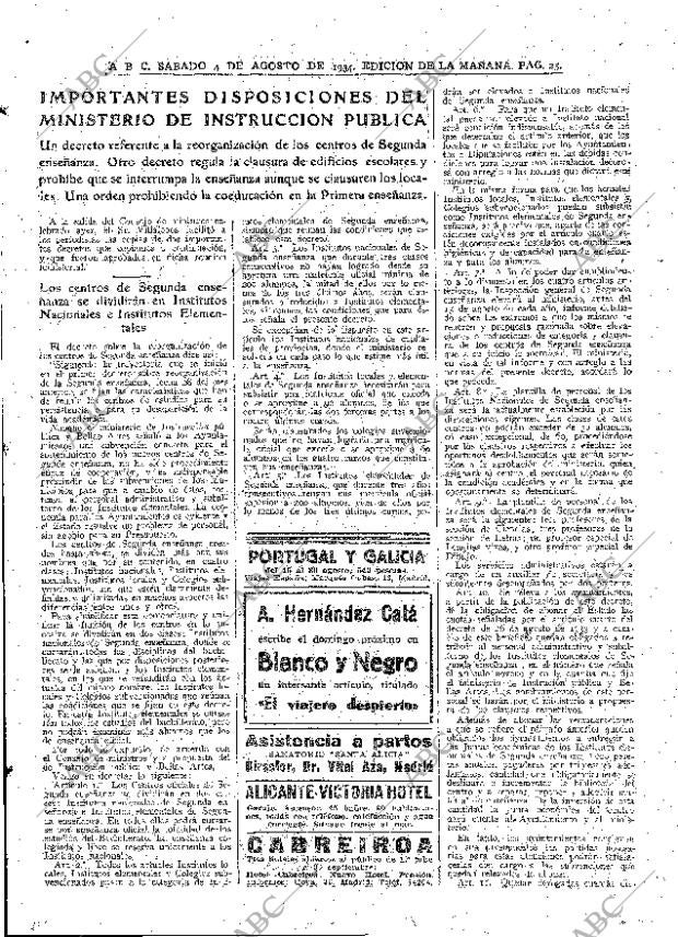 ABC MADRID 04-08-1934 página 25