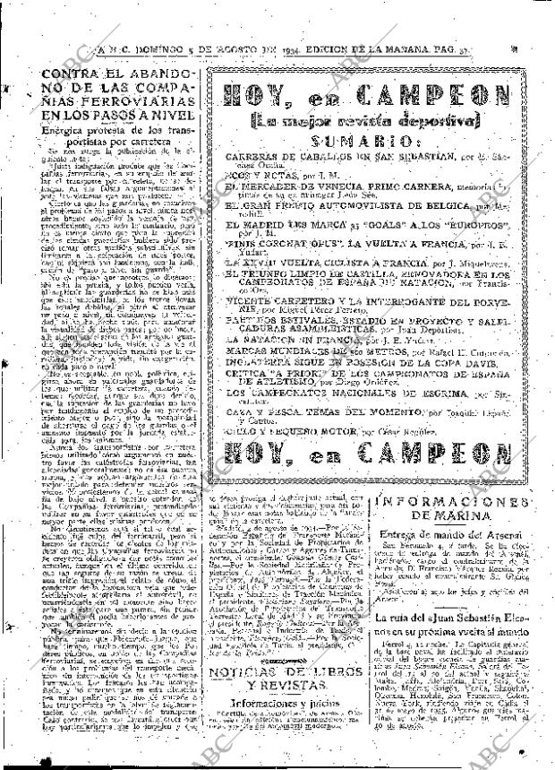 ABC MADRID 05-08-1934 página 37