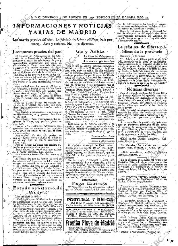 ABC MADRID 05-08-1934 página 45