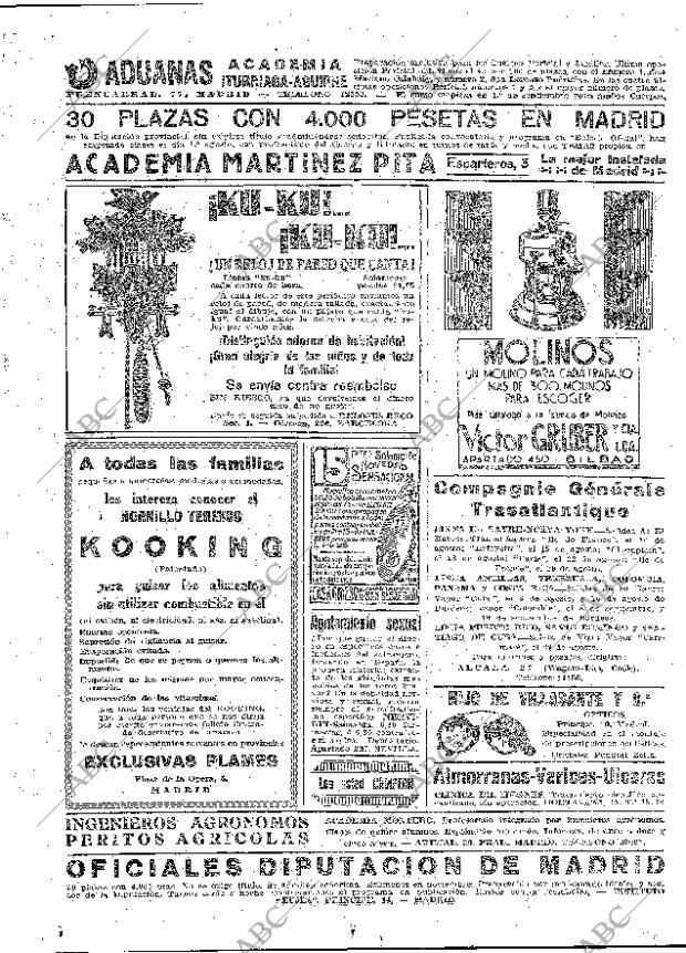 ABC MADRID 05-08-1934 página 52