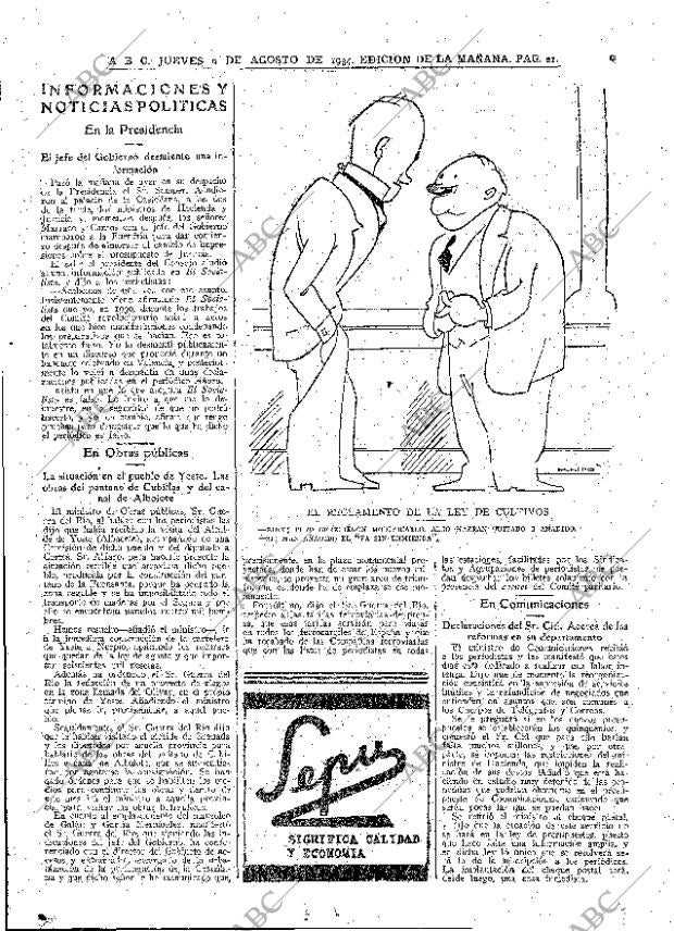 ABC MADRID 09-08-1934 página 21