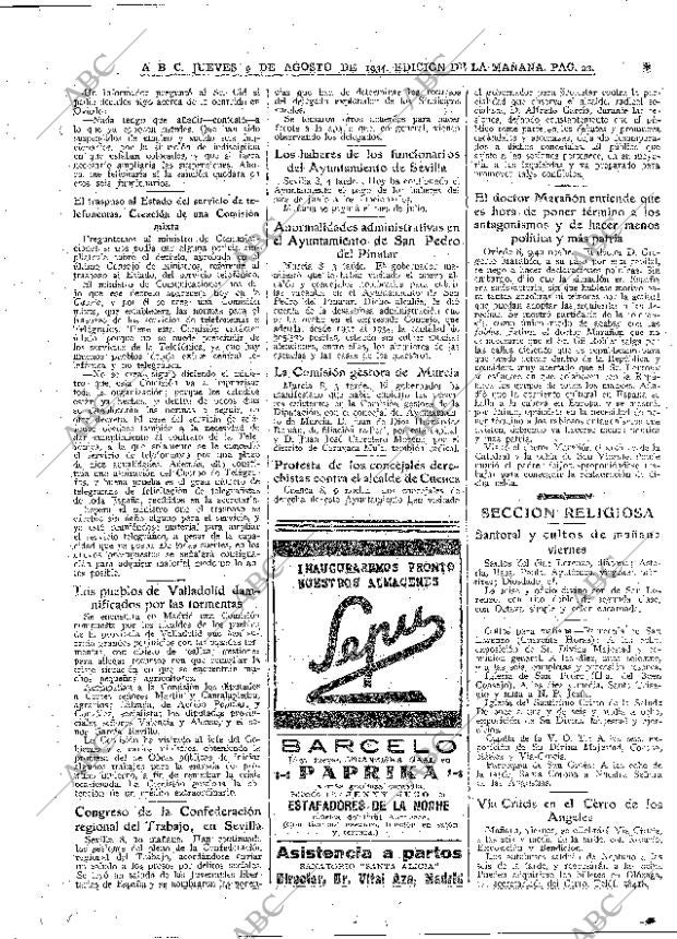 ABC MADRID 09-08-1934 página 22
