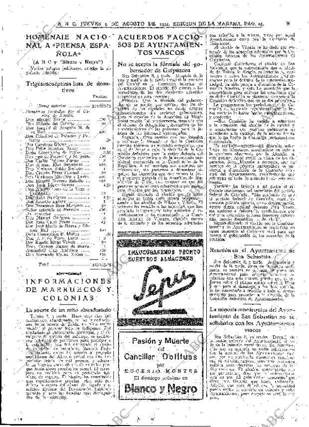 ABC MADRID 09-08-1934 página 25