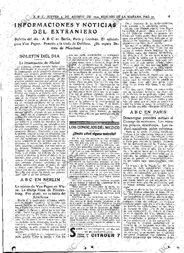 ABC MADRID 09-08-1934 página 31