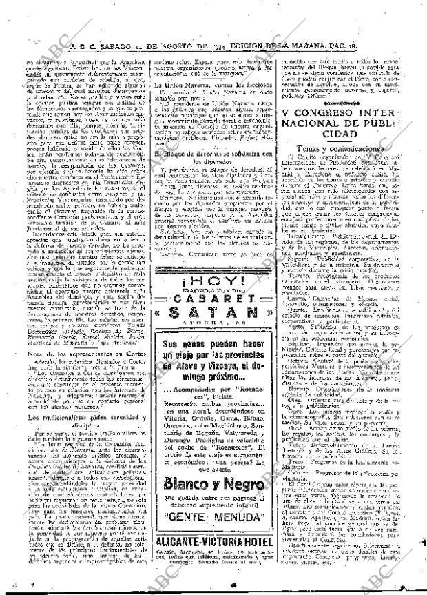 ABC MADRID 11-08-1934 página 18