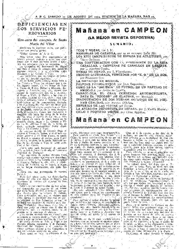 ABC MADRID 11-08-1934 página 25