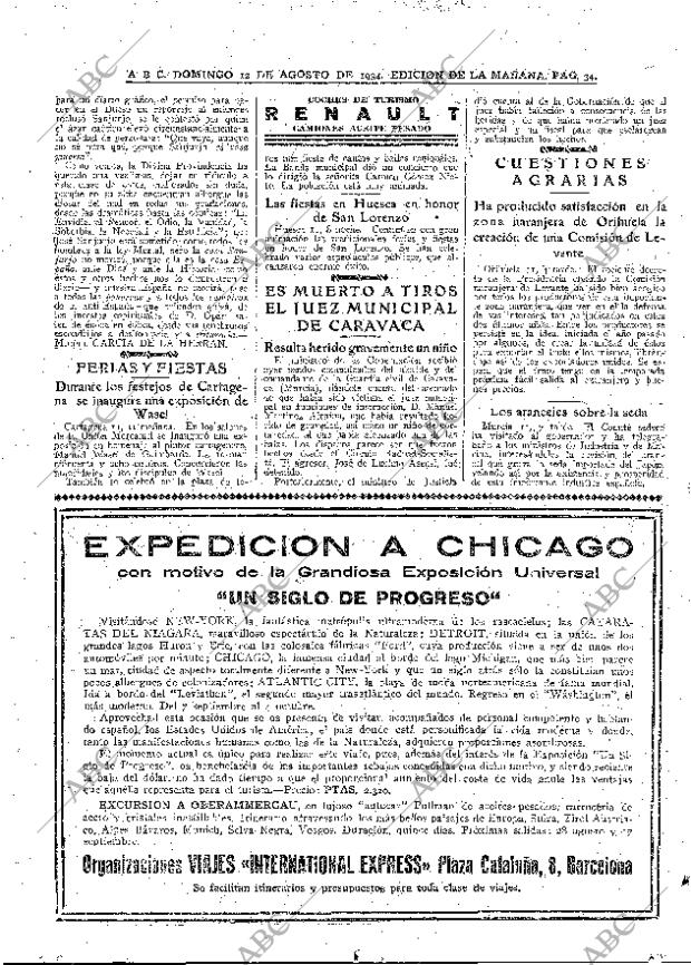 ABC MADRID 12-08-1934 página 26