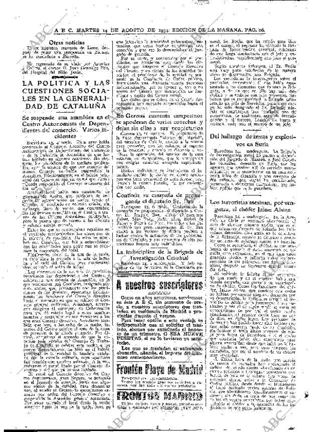 ABC MADRID 14-08-1934 página 26