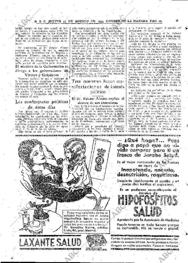 ABC MADRID 23-08-1934 página 18
