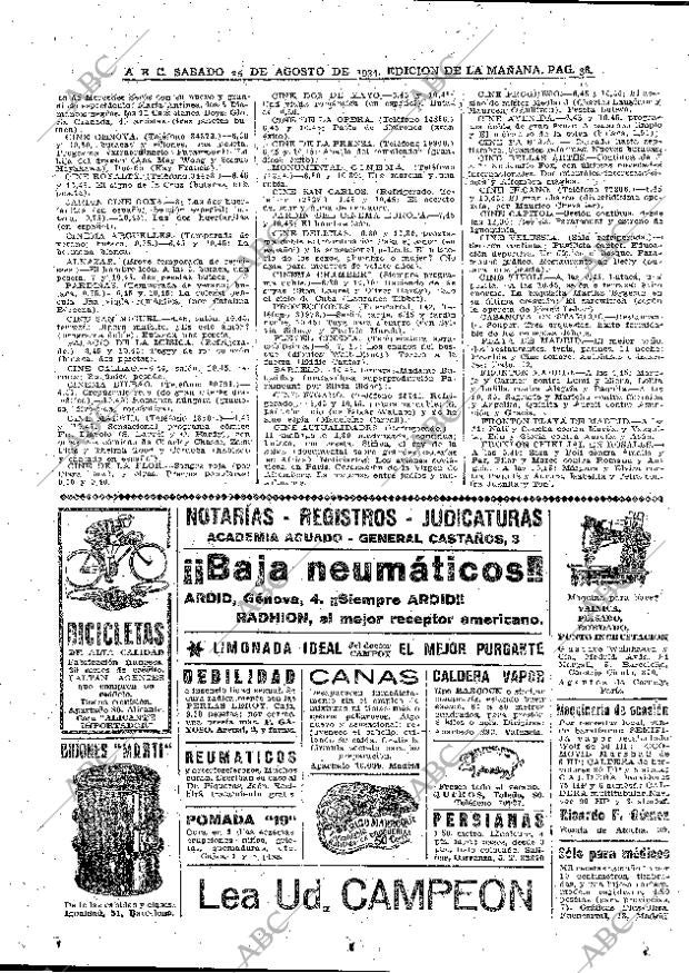 ABC MADRID 25-08-1934 página 38