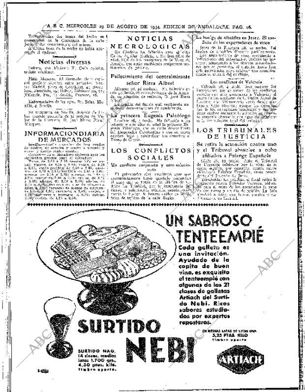 ABC SEVILLA 29-08-1934 página 26