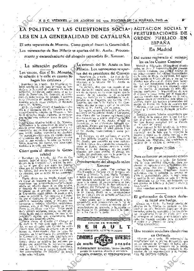 ABC MADRID 31-08-1934 página 20