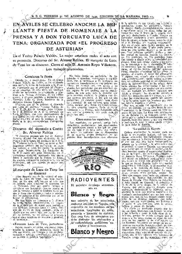 ABC MADRID 31-08-1934 página 21