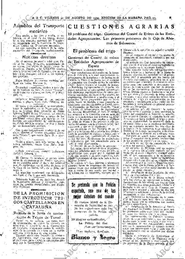 ABC MADRID 31-08-1934 página 25