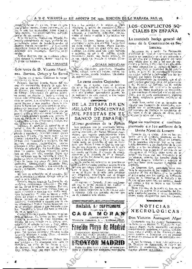 ABC MADRID 31-08-1934 página 28