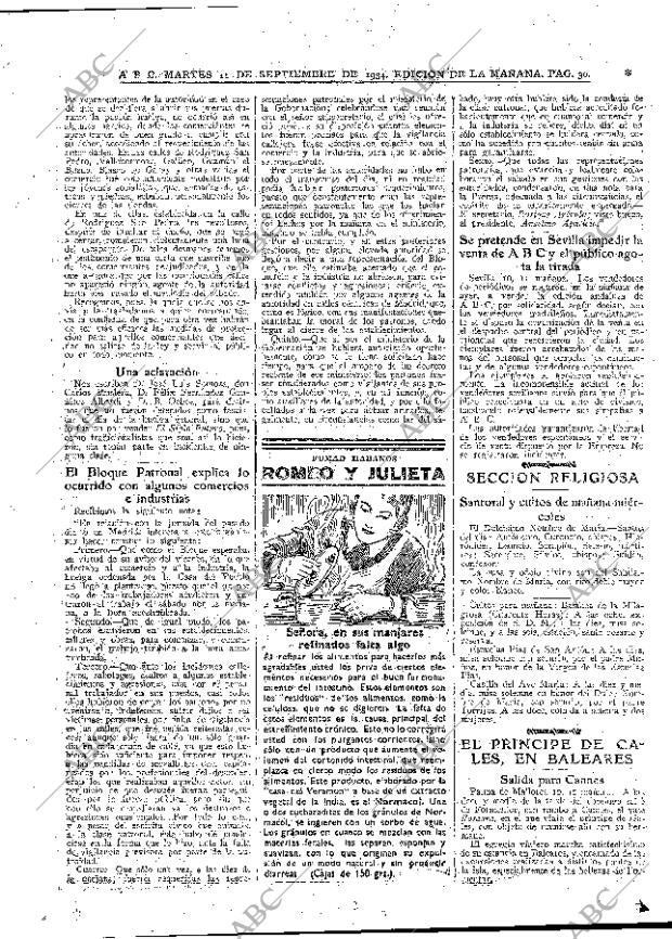 ABC MADRID 11-09-1934 página 30