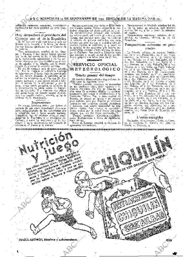 ABC MADRID 12-09-1934 página 20