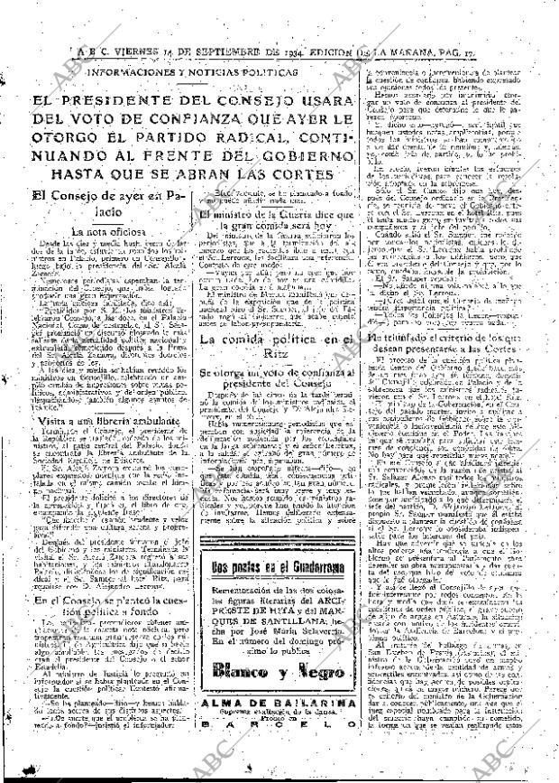 ABC MADRID 14-09-1934 página 17