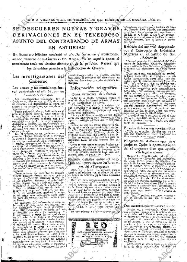 ABC MADRID 14-09-1934 página 21