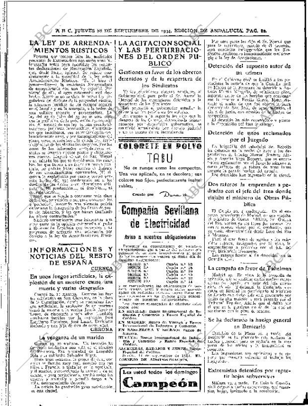 ABC SEVILLA 20-09-1934 página 22