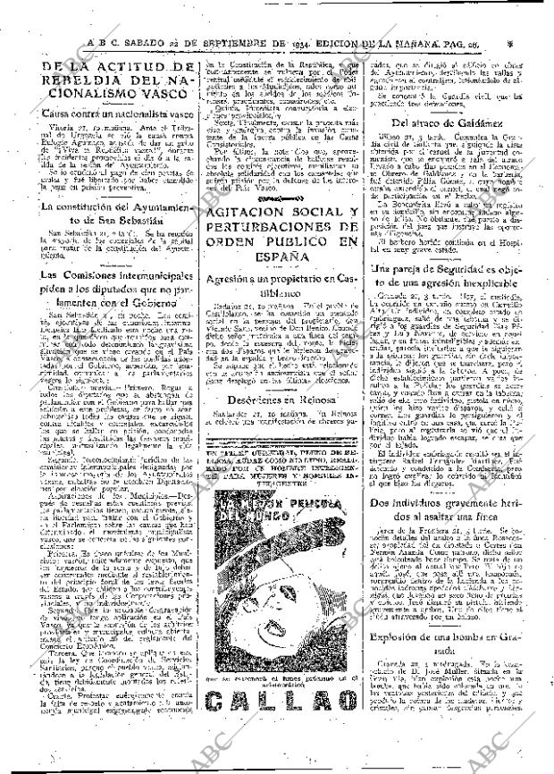 ABC MADRID 22-09-1934 página 26