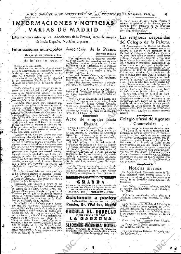 ABC MADRID 22-09-1934 página 35