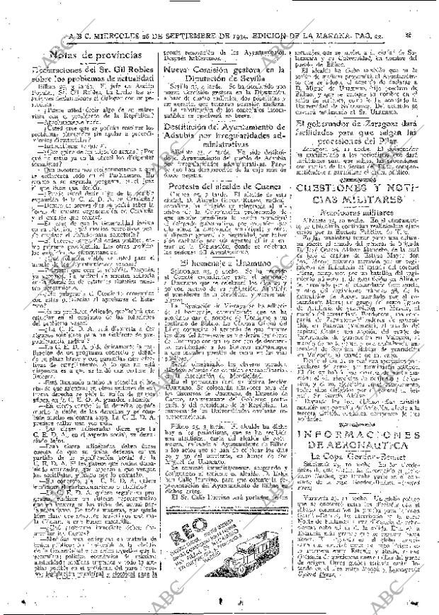 ABC MADRID 26-09-1934 página 22