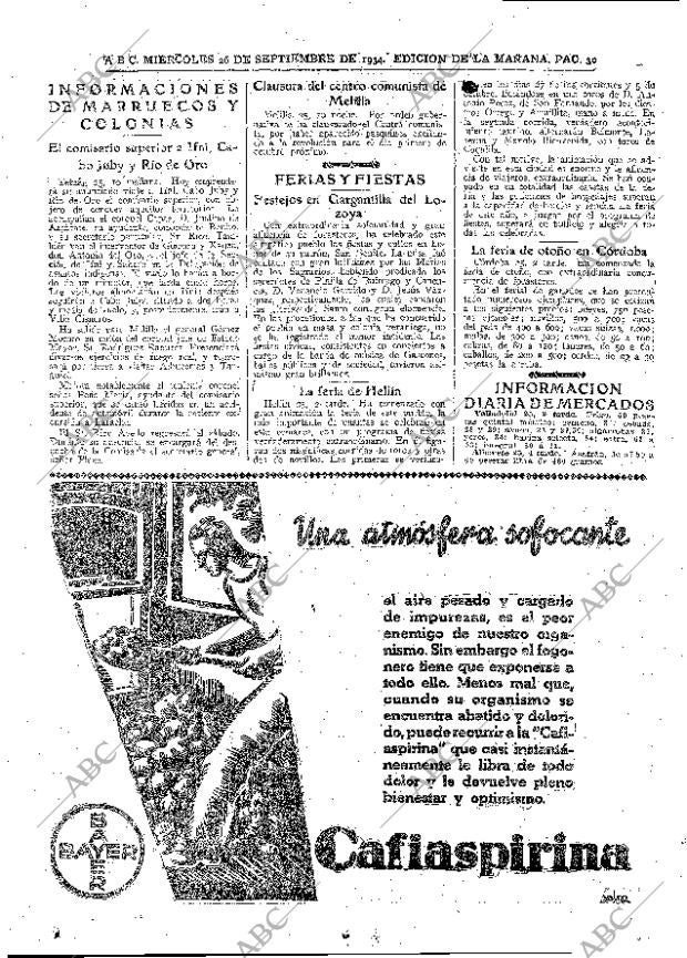 ABC MADRID 26-09-1934 página 30