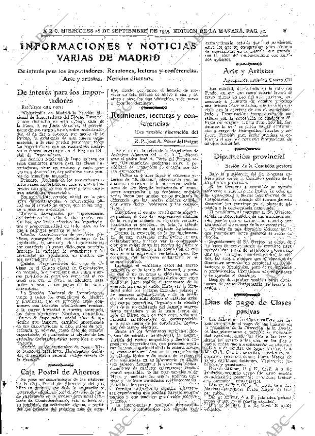 ABC MADRID 26-09-1934 página 31