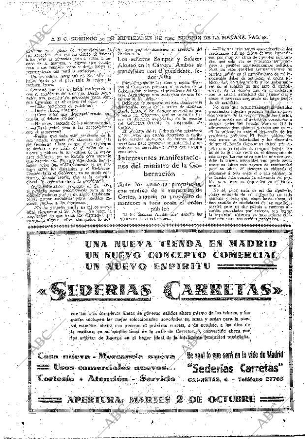 ABC MADRID 30-09-1934 página 28