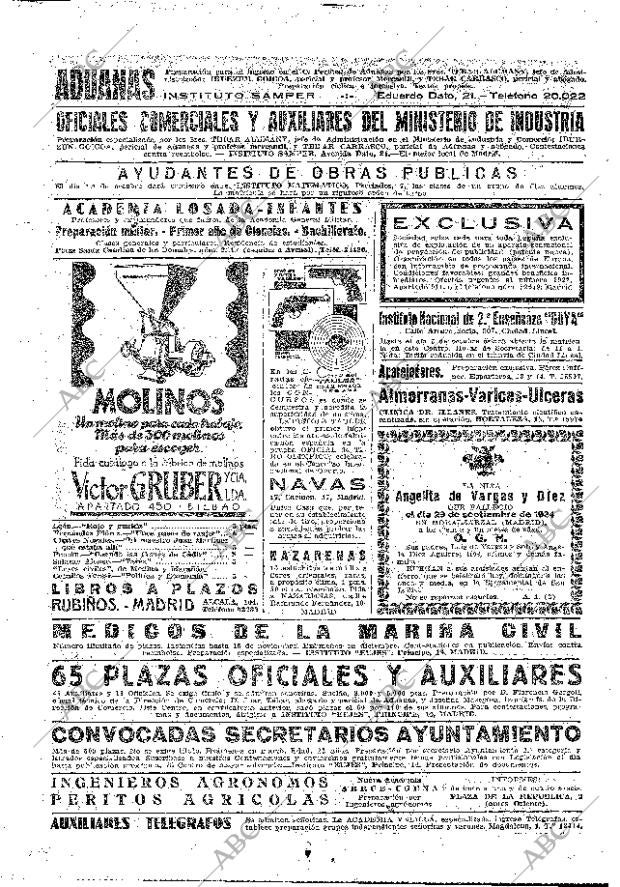 ABC MADRID 30-09-1934 página 64