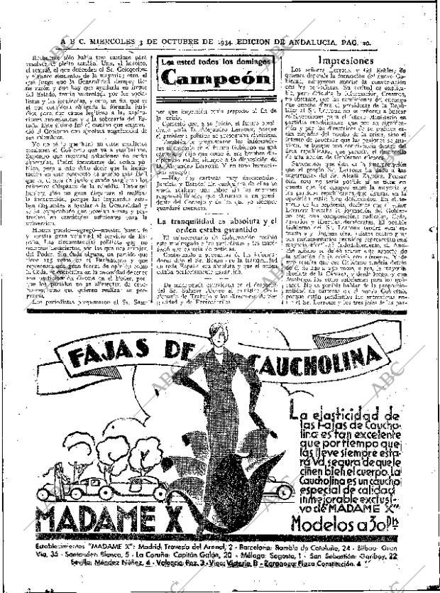 ABC SEVILLA 03-10-1934 página 20